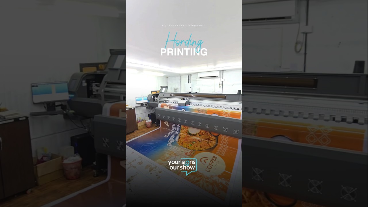 Hoarding Printing in Speed Mode See It to Believe It | Signshow Advertising HoardingPrint #printing