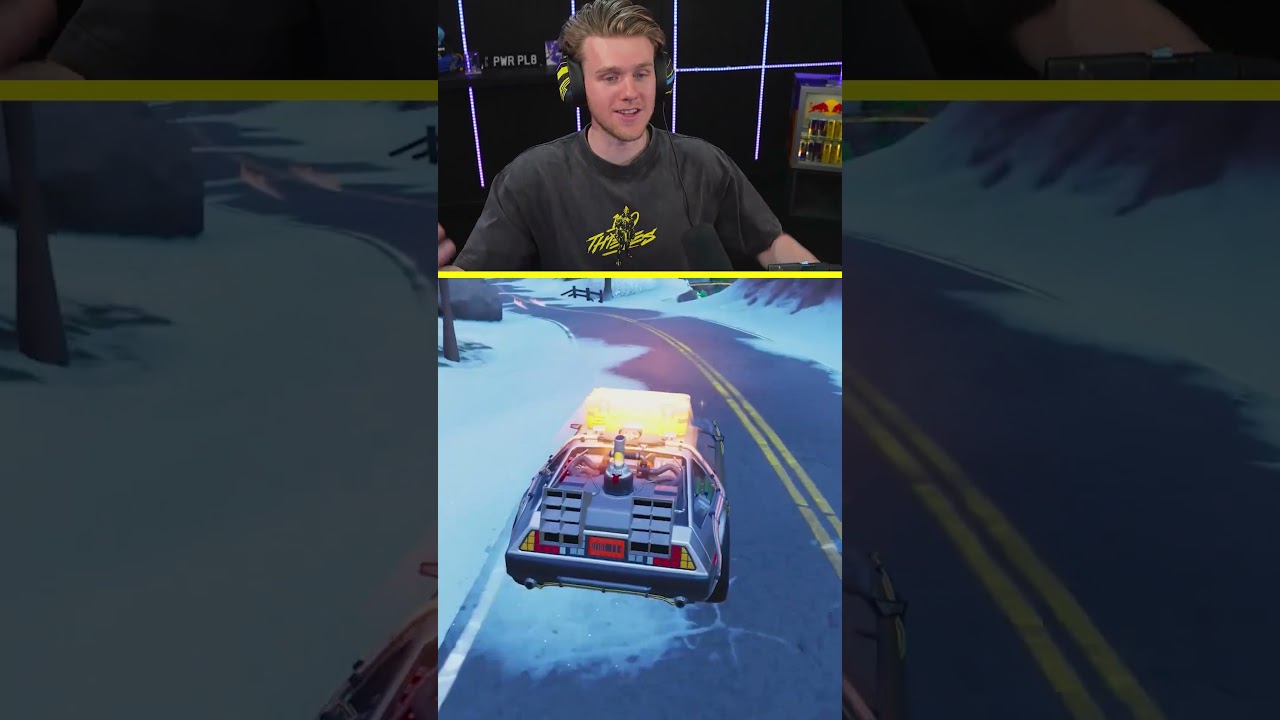 The DeLorean is in Fortnite!