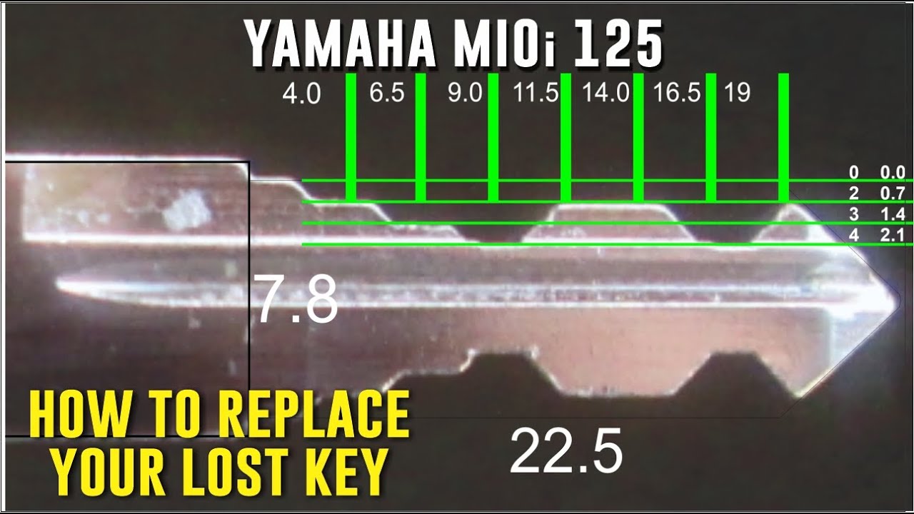 HOW TO REPLACE YOUR LOST KEY - YAMAHA MIOi 125