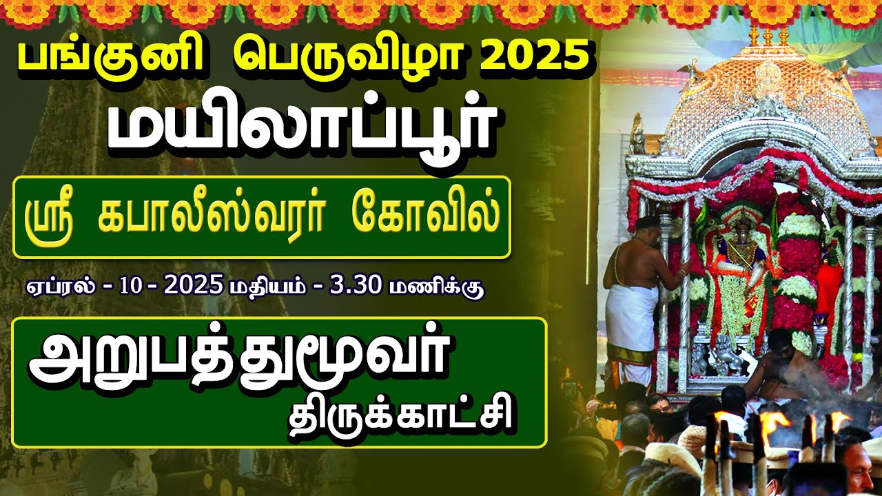 அறுபத்து மூவர் | 2025 Panguni Festival - Day 8 | | Sri Kapali Temple | Mylapore | MYLAI Temples