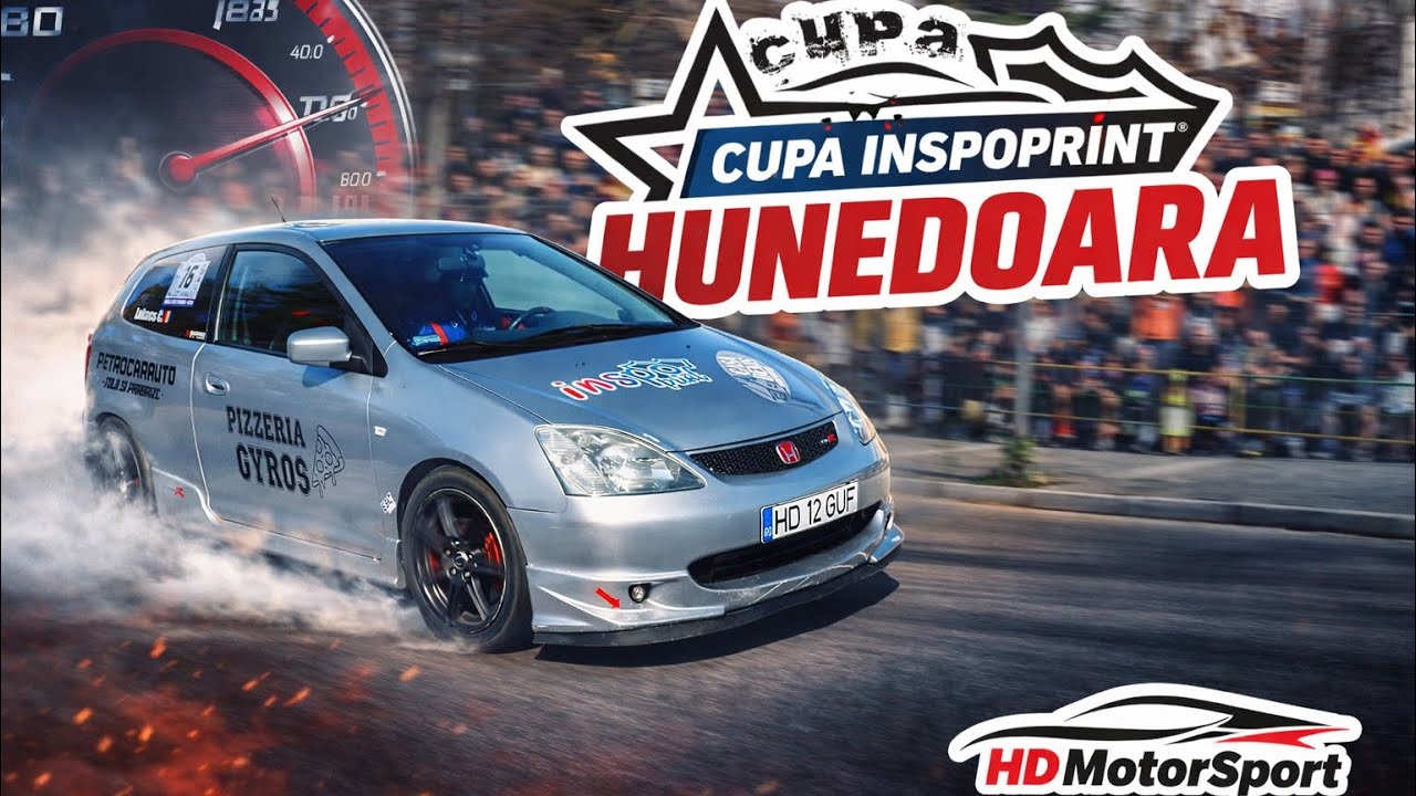 Motoare Turate și Drifturi Nebune! Cupa InspoPrint Hunedoara 🏁