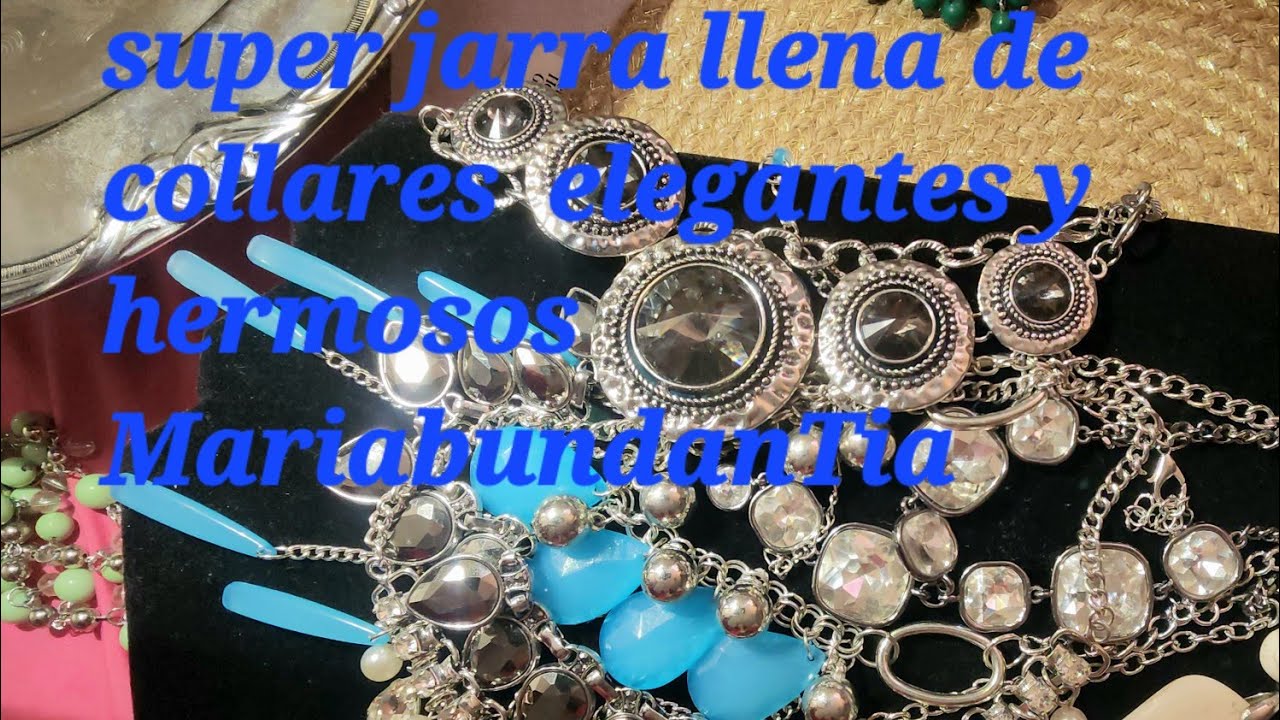 Hermosos collares de fantasía fina..! de  segunda mano de la Goodwill el jarrón nos costó $39.99