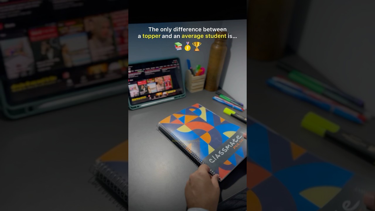 Topper vs Average Student | The Real Difference 📚✨ 