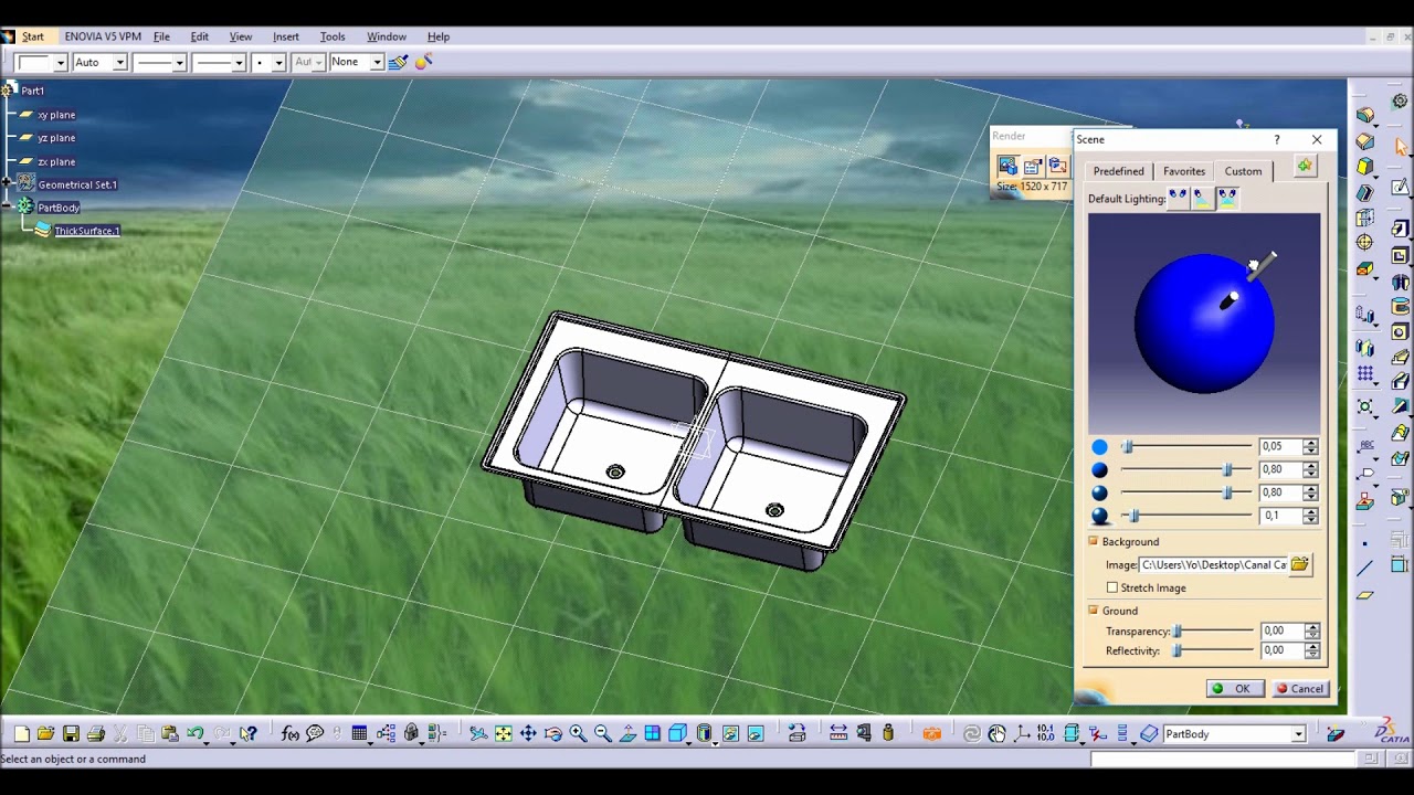 Render Catia V5. Tutorial en español
