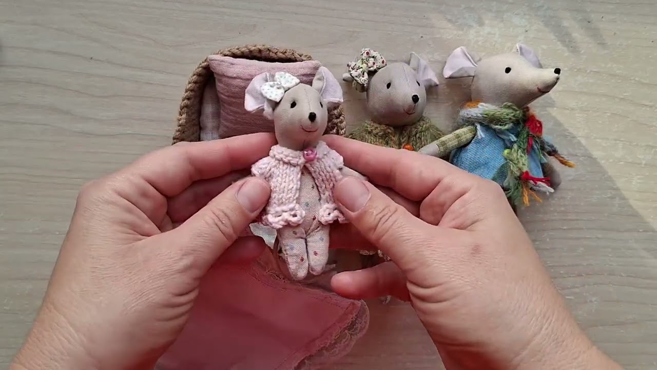 Маленькие мышки игрушки, нашила и всех продала перед Новым годом на авито!