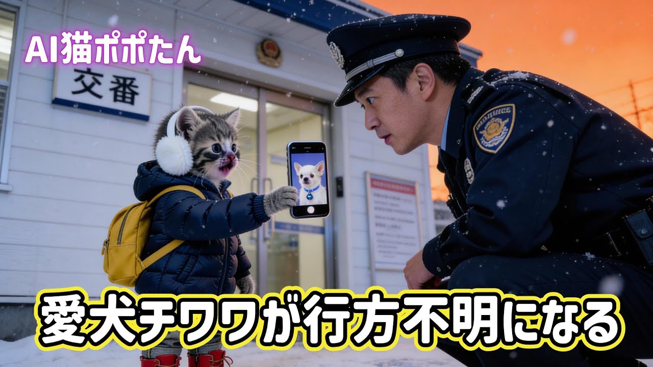 AI猫ポポたん 愛犬チワワが行方不明になる！
