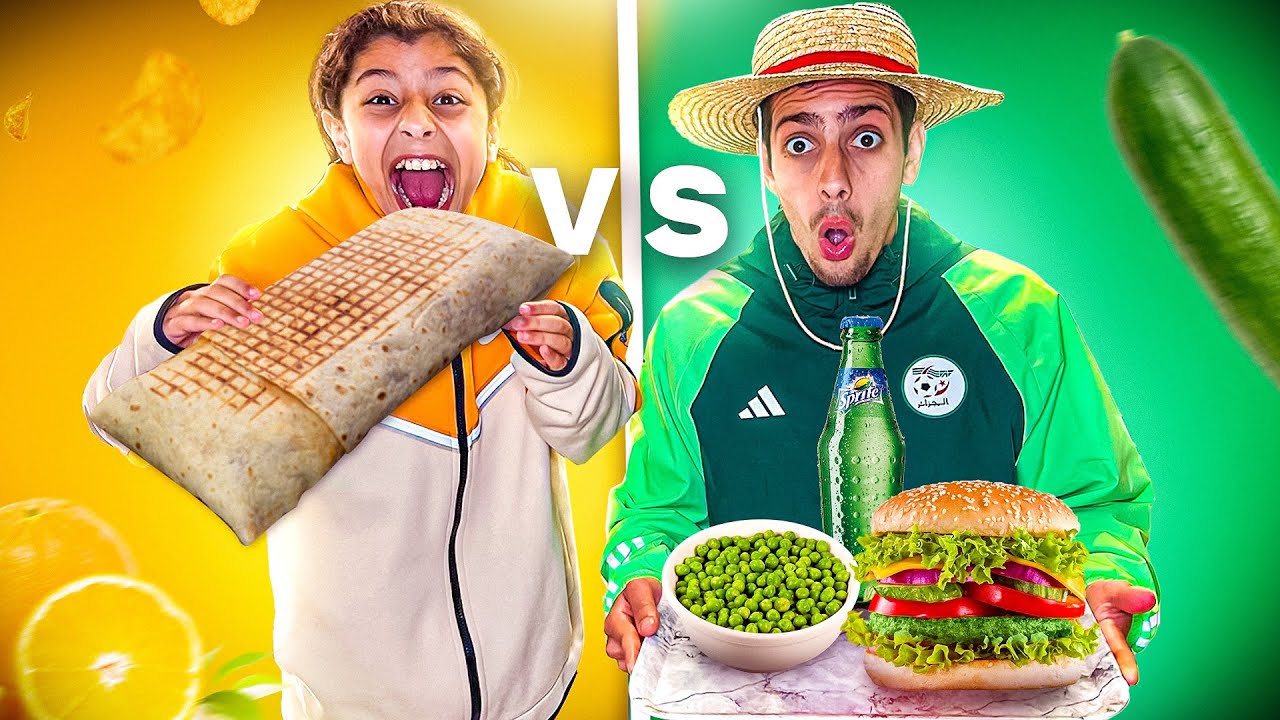 ON MANGE JAUNE VS VERT PENDANT 24H ! ( incroyable la vid&eacute;o 😁)