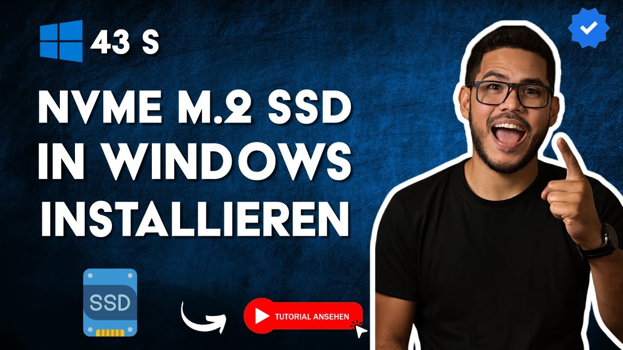 Wie Man Eine ZWEITE SSD NVMe M.2 in WINDOWS 11 INSTALLIERT in 43 S