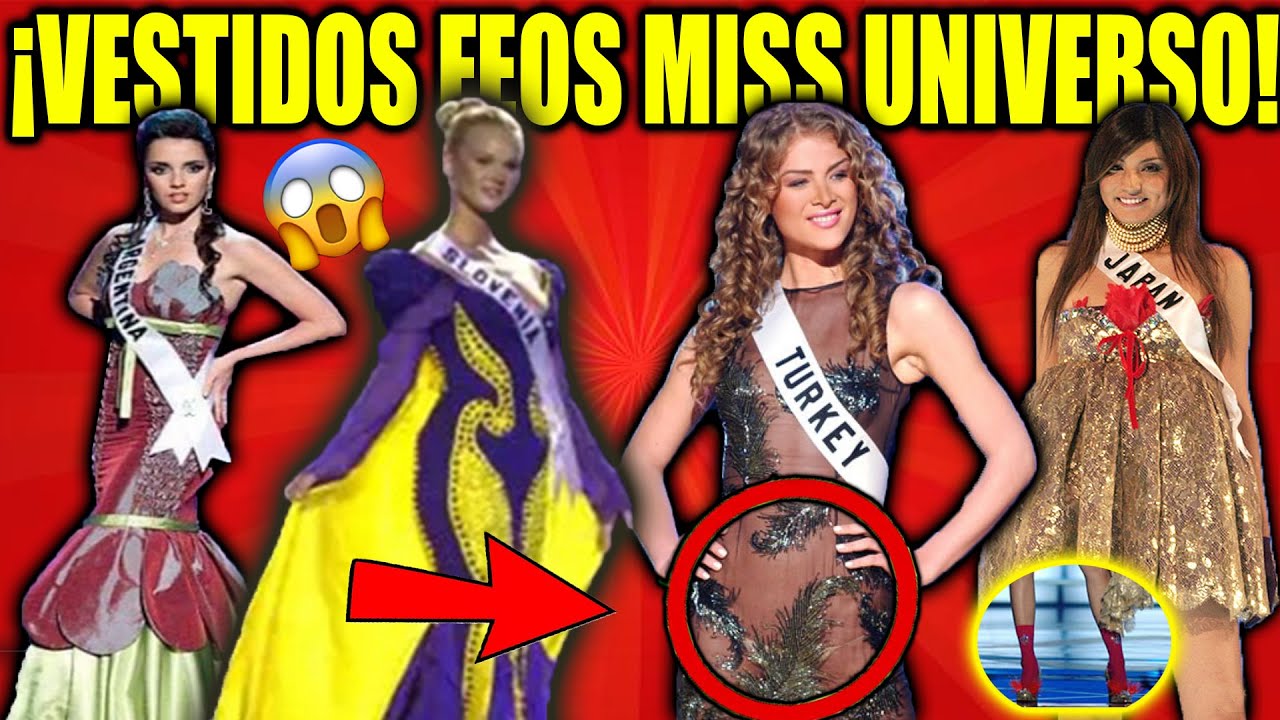LOS 13 PEORES VESTIDOS EN LA HISTORIA DE MISS UNIVERSO