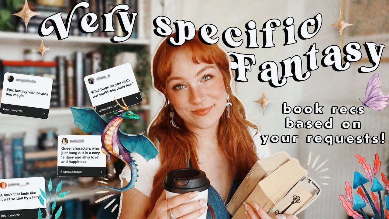 Oddly Specific FANTASY Book Recs! your requests 🕯🦋🗡🔮 cozy queer reads, pirates, faeries & more