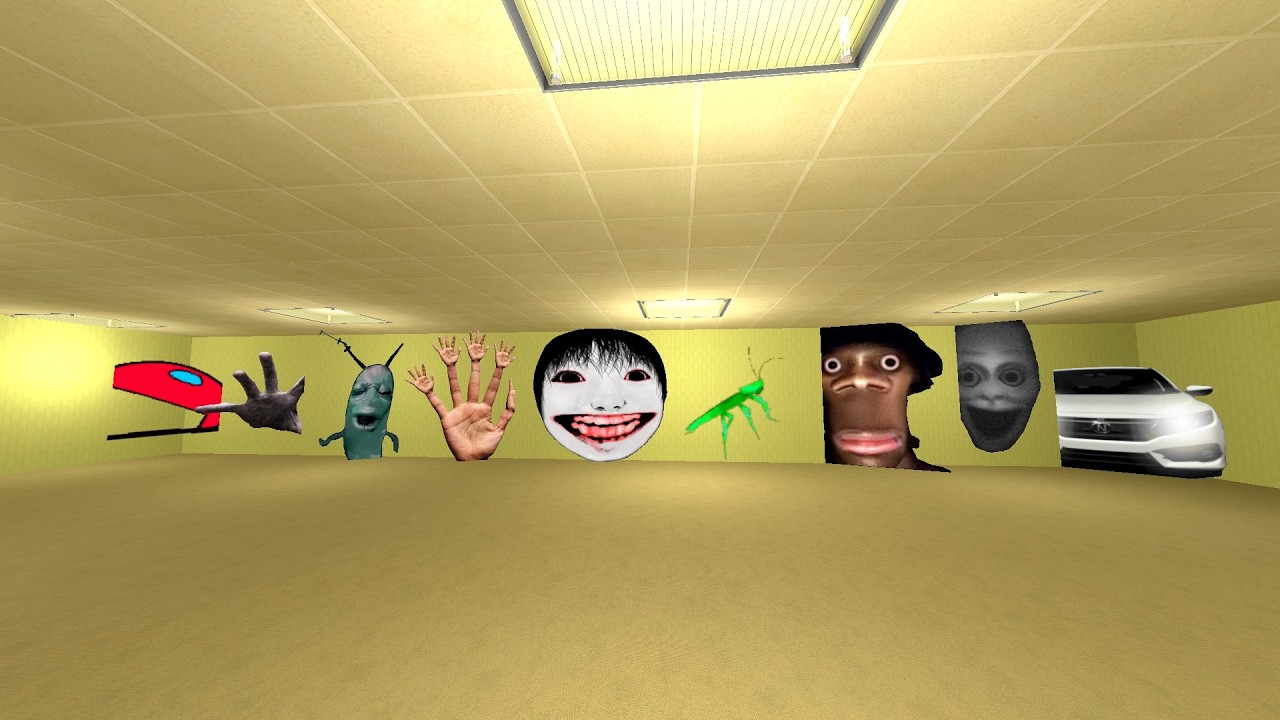 unlimited nextbots in backroos in garrys mod #Gmod_#Nextbots_#Criminal_Gmod