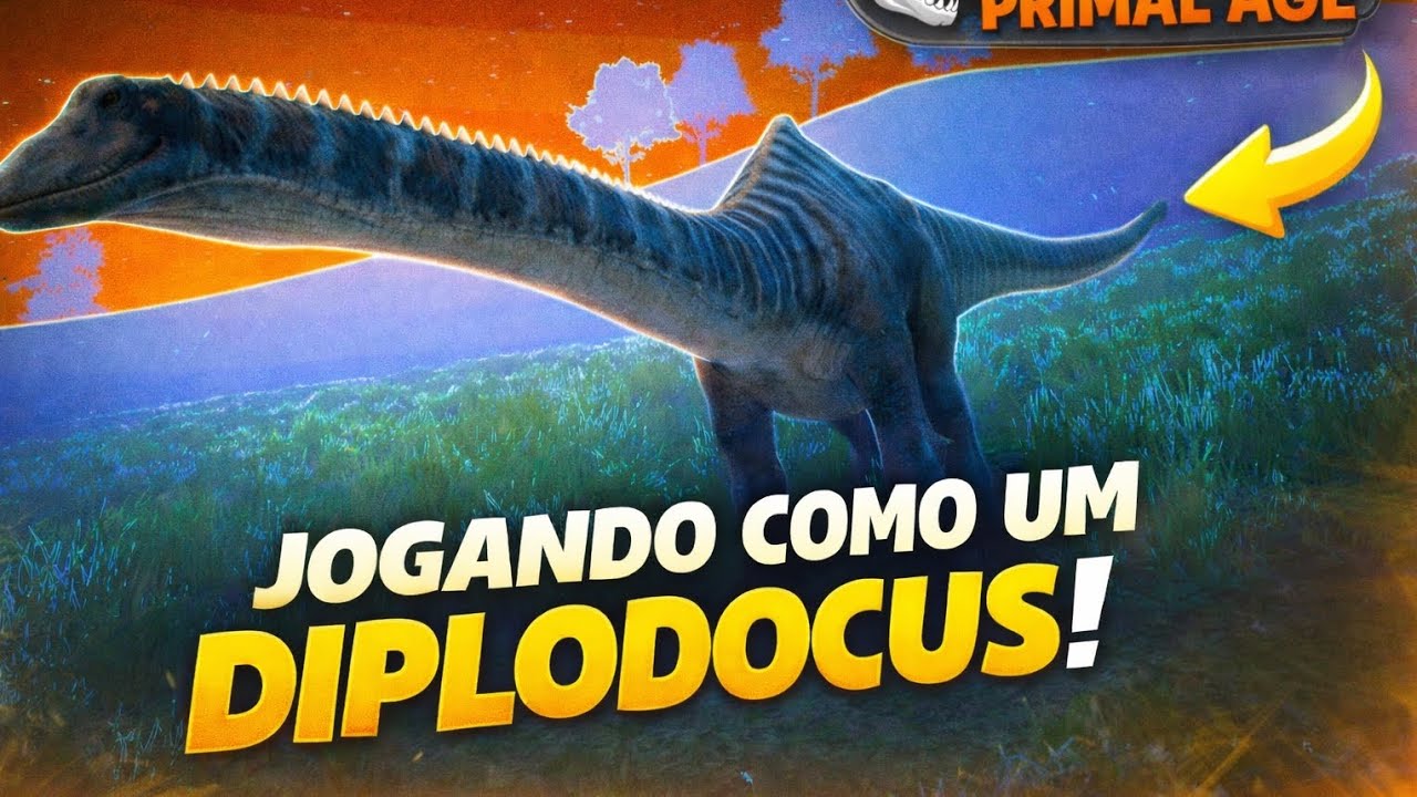 Jogando de Diplodocus no pangea primal age