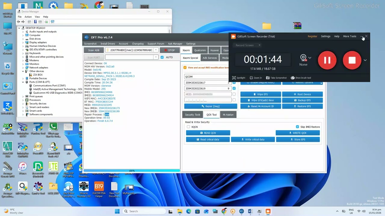 Redmi 12 5G sky | river imei Repair Dual Hardware Done By DFT Pro