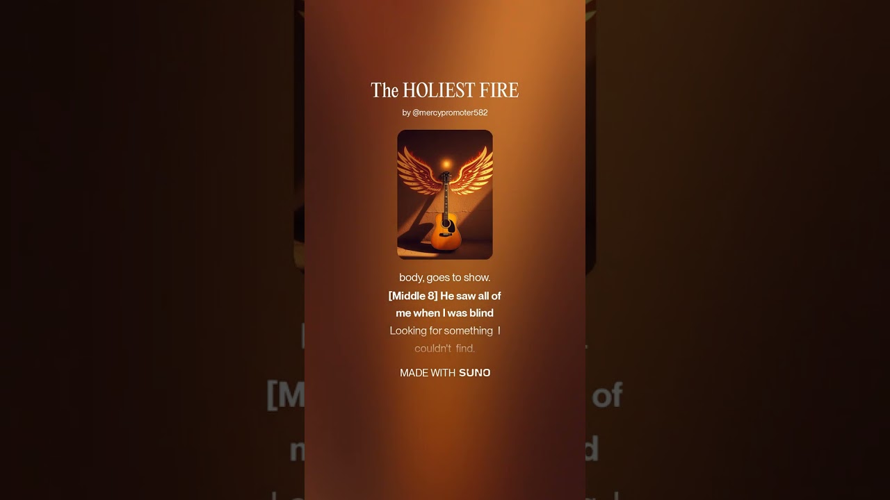 The HOLIEST FIRE.                                  by Travis of Bickley 