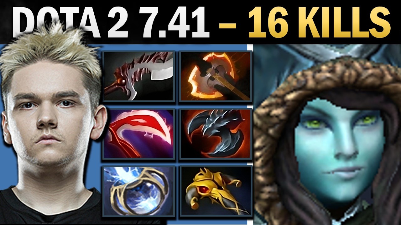 Phantom Assassin Dota 2 7.41 with 16 Kills and Stormcrafter - Dota 2 Gameplay