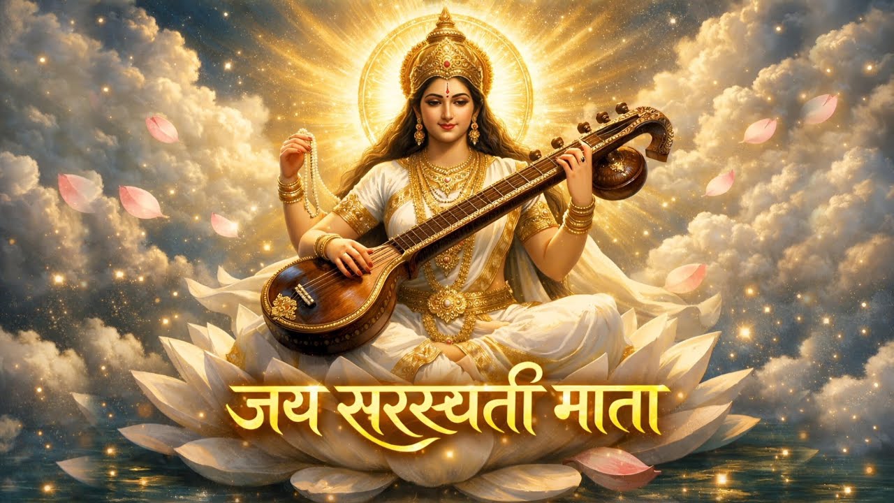 🔥 जय सरस्वती माता | 🙏 वीणा वाली माँ आई हैं | Powerful Saraswati Vandana | Bhakti Song 2026 #ai 