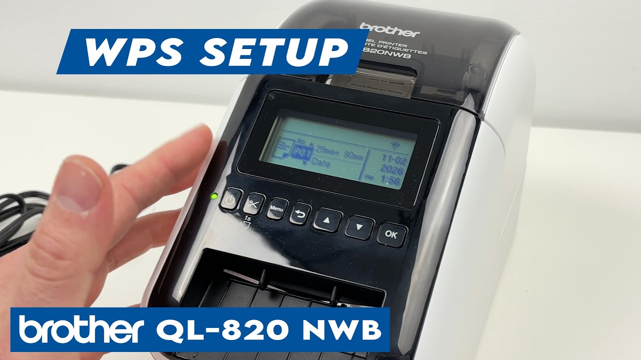 Brother QL-820NWB : How to Use WPS To Connect to Internet