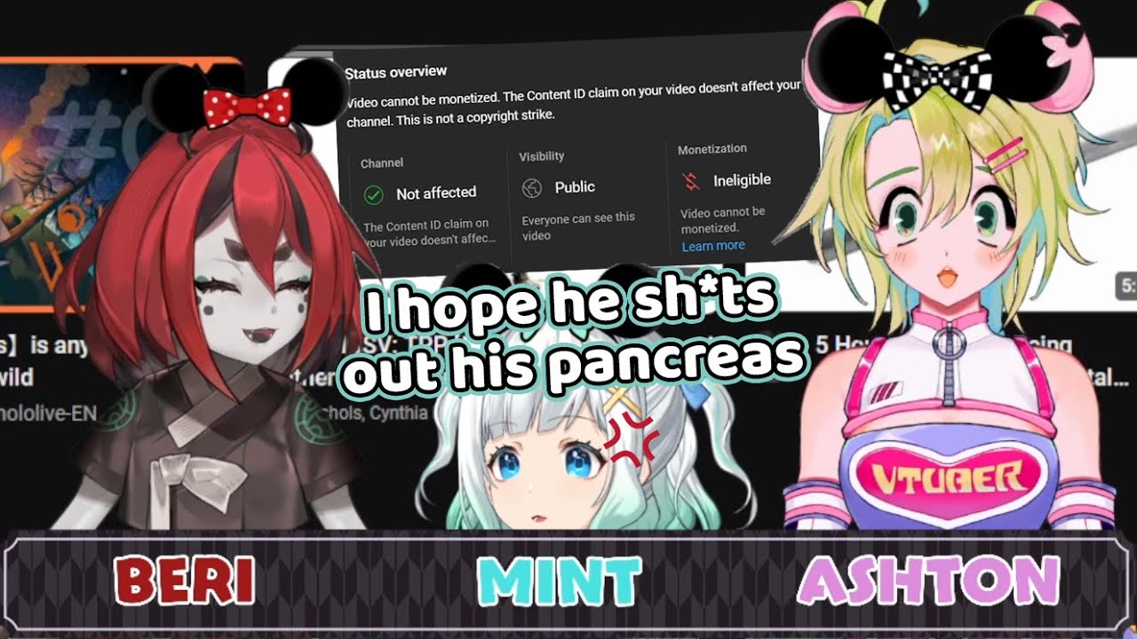 Mint goes ballistic on a guy falsely copyright striking her MGS videos 【Maid Mint Fantome】