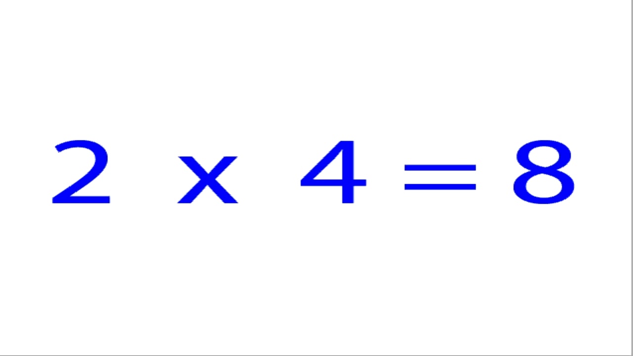 Flashcard, Multiply 2