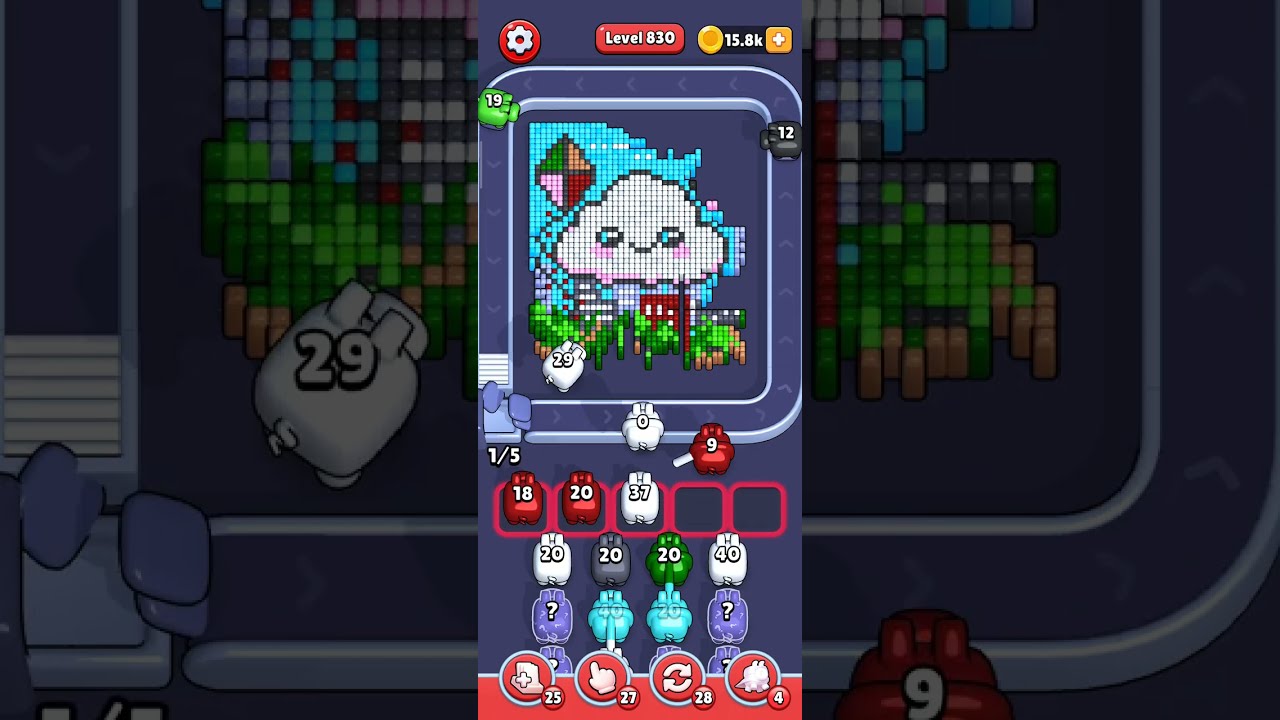 Pixel Flow — very hard level 830