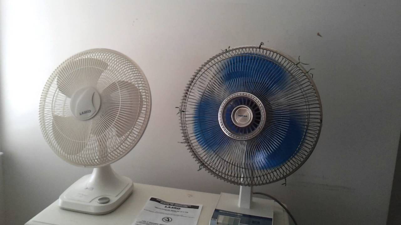 Comparing the old and the new Lasko table fans