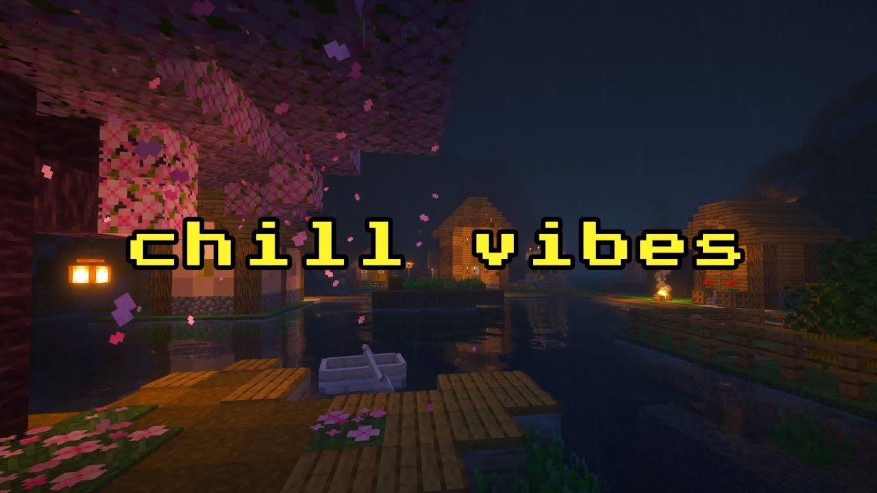 chill vibes 🎶 wash away the stress... [sleep minecraft music fire & rain music to help you sleep]