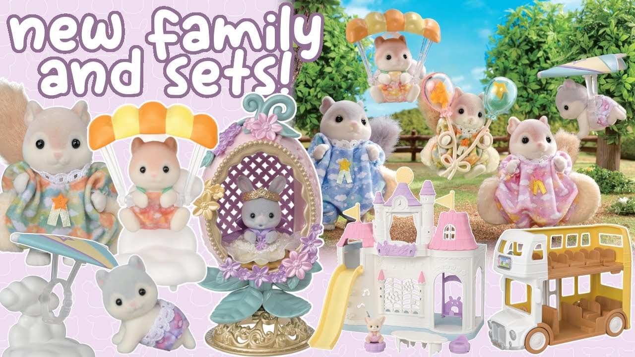 New Sylvanian Families! Flying squirrel family, Easter display and Calico Critters exclusives?!