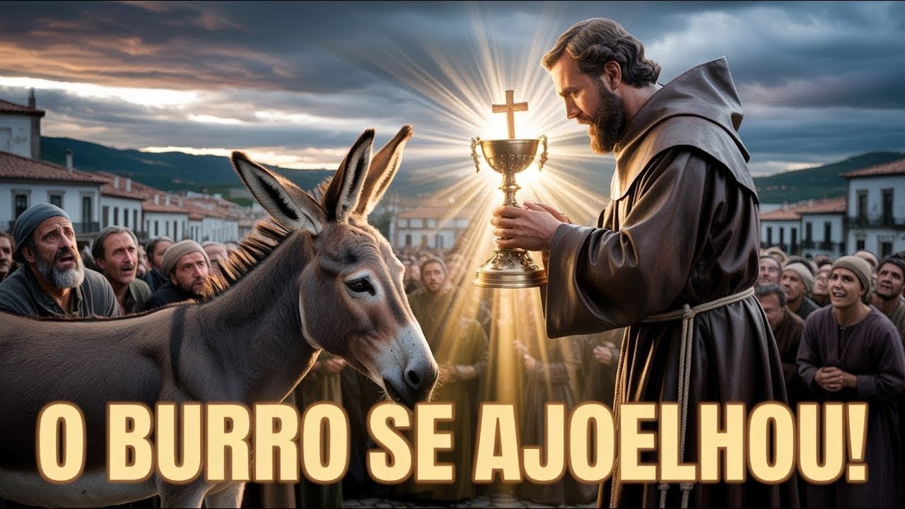 QUEM FOI SANTO ANTÔNIO  E Como ele fez Até um BURRO se AJOELHAR diante da EUCARISTIA!