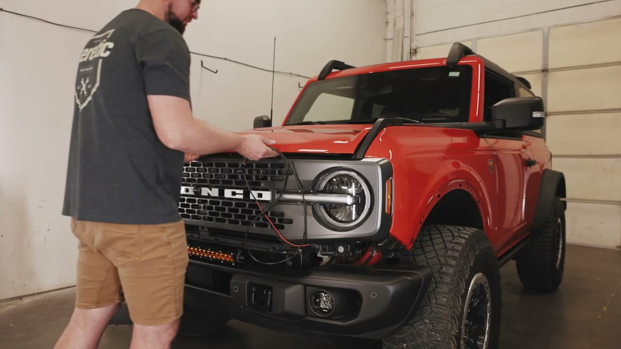Heretic Bronco Capable Bumper  20  Light Bar Install