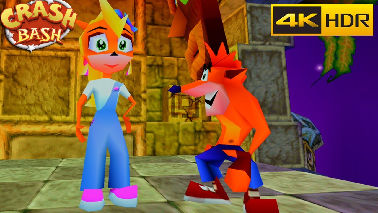Crash Bash in 4k HDR - Ward Room 1 Trophies, Gems and Crystals + Papu Papu