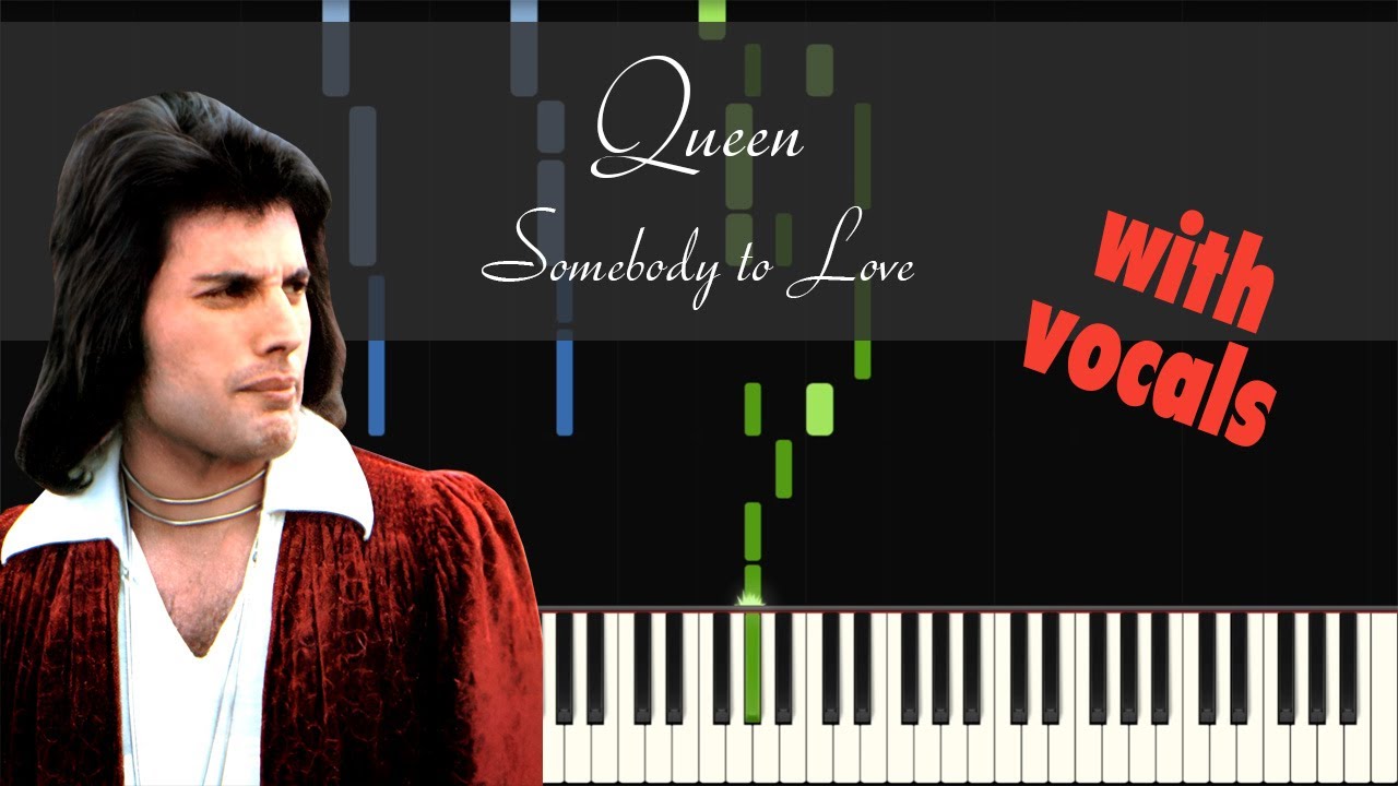 Queen - Somebody to Love - Piano Tutorial with vocals
