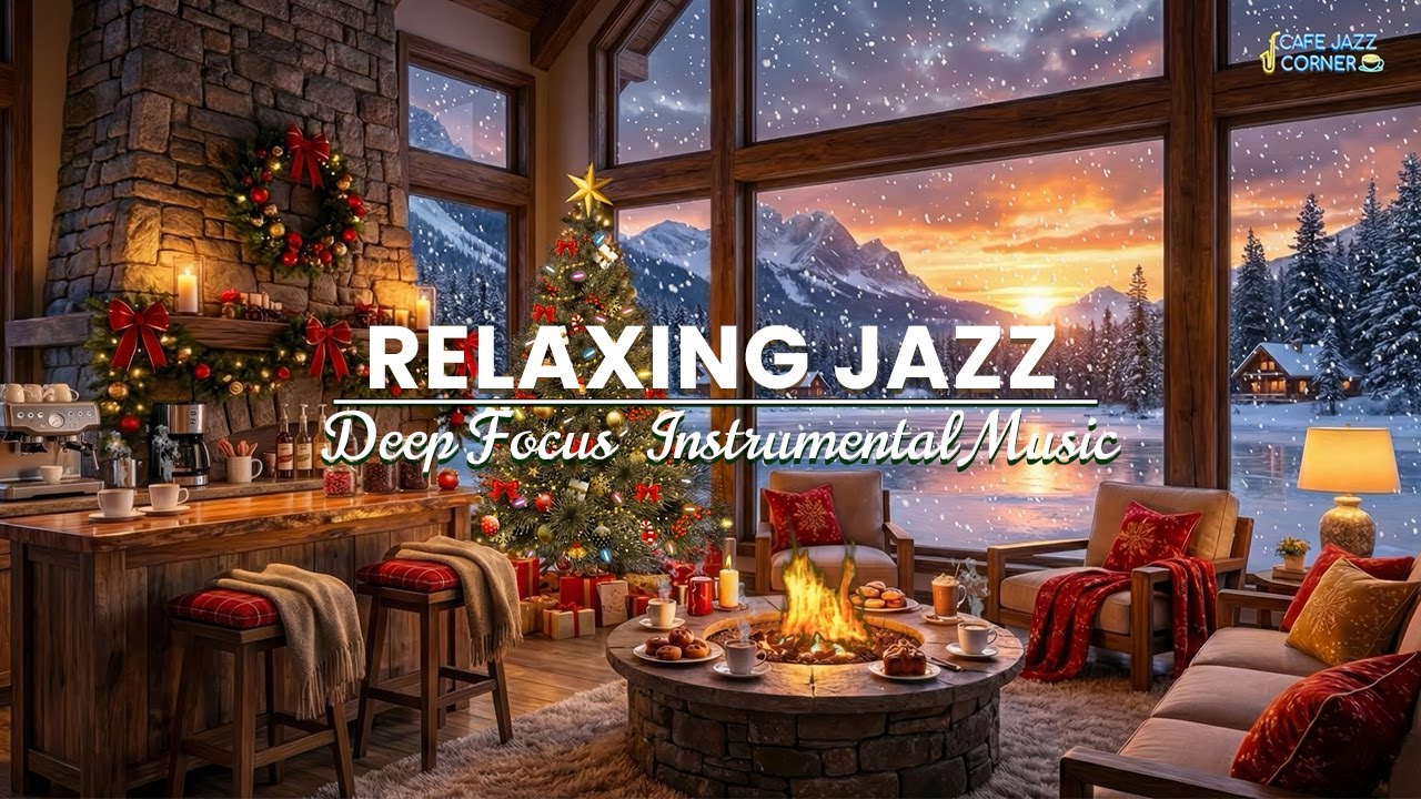 Deep Focus Winter Jazz ❄️ Cozy Coffee Shop Ambience for Work & Study Productivity