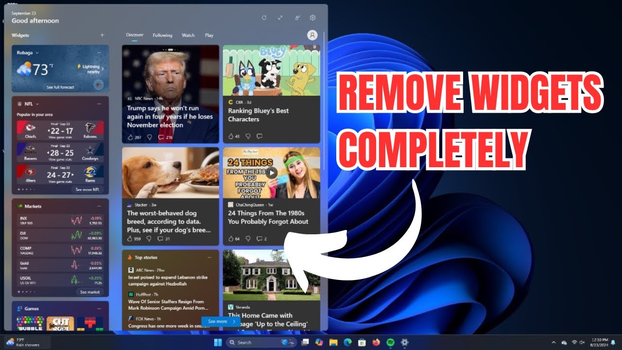 Remove Widgets Board On Windows 11 Pc or Laptop [2025]