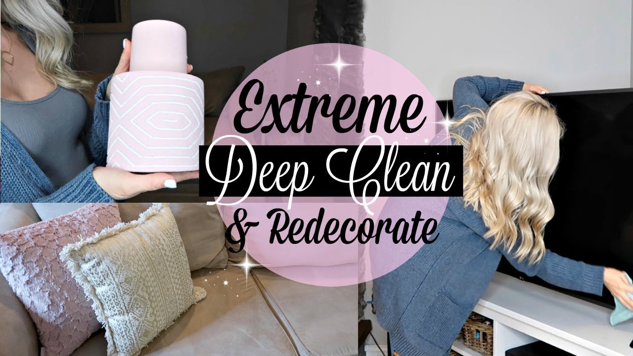 EXTREME DEEP CLEANING MOTIVATION // LIVING ROOM DEEP CLEAN & REDECORATE // BEAUTY AND THE BEASTONS