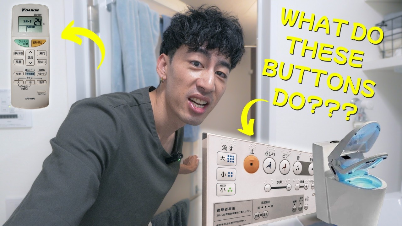 How to use a Japanese Toilet, Bathroom and Aircon