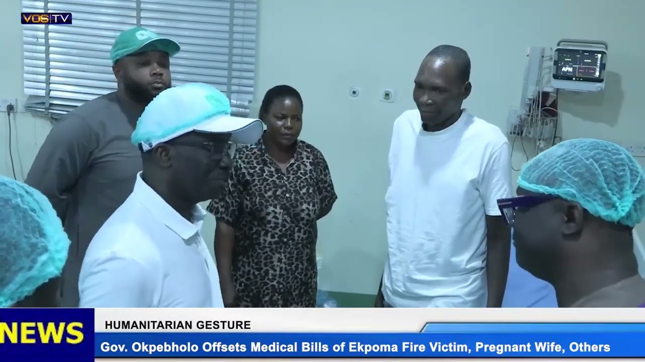 Gov. Okpebholo Offsets Medical Bills of Pregnant Woman, Ekpoma Fire Victims #edostategovernment