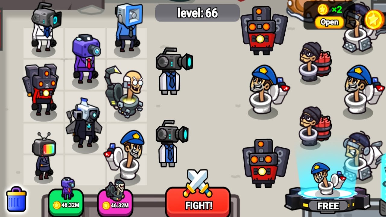 Cameraman Skibidi Toilet Battle - Merge Skibidi Toilet War, Titan Cameraman vs Skibidi army