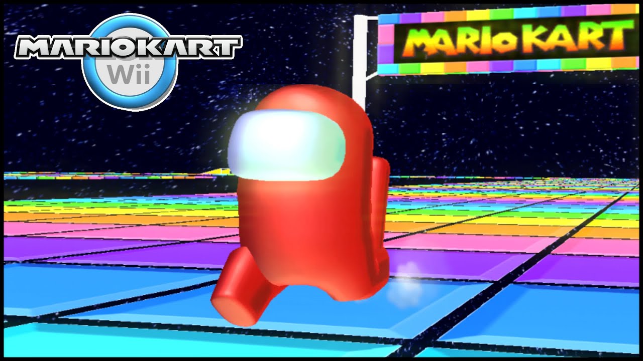 Among Us Kart Wii (Imposter / Crewmate Character Mod on Foot)