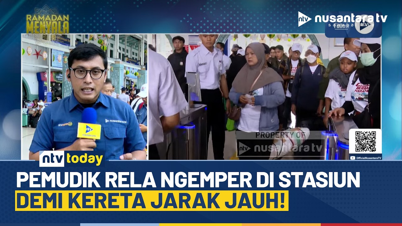 Arus Mudik di Stasiun Pasar Senen Meningkat, Tiket Kereta Hampir Terjual Habis | NTV TODAY