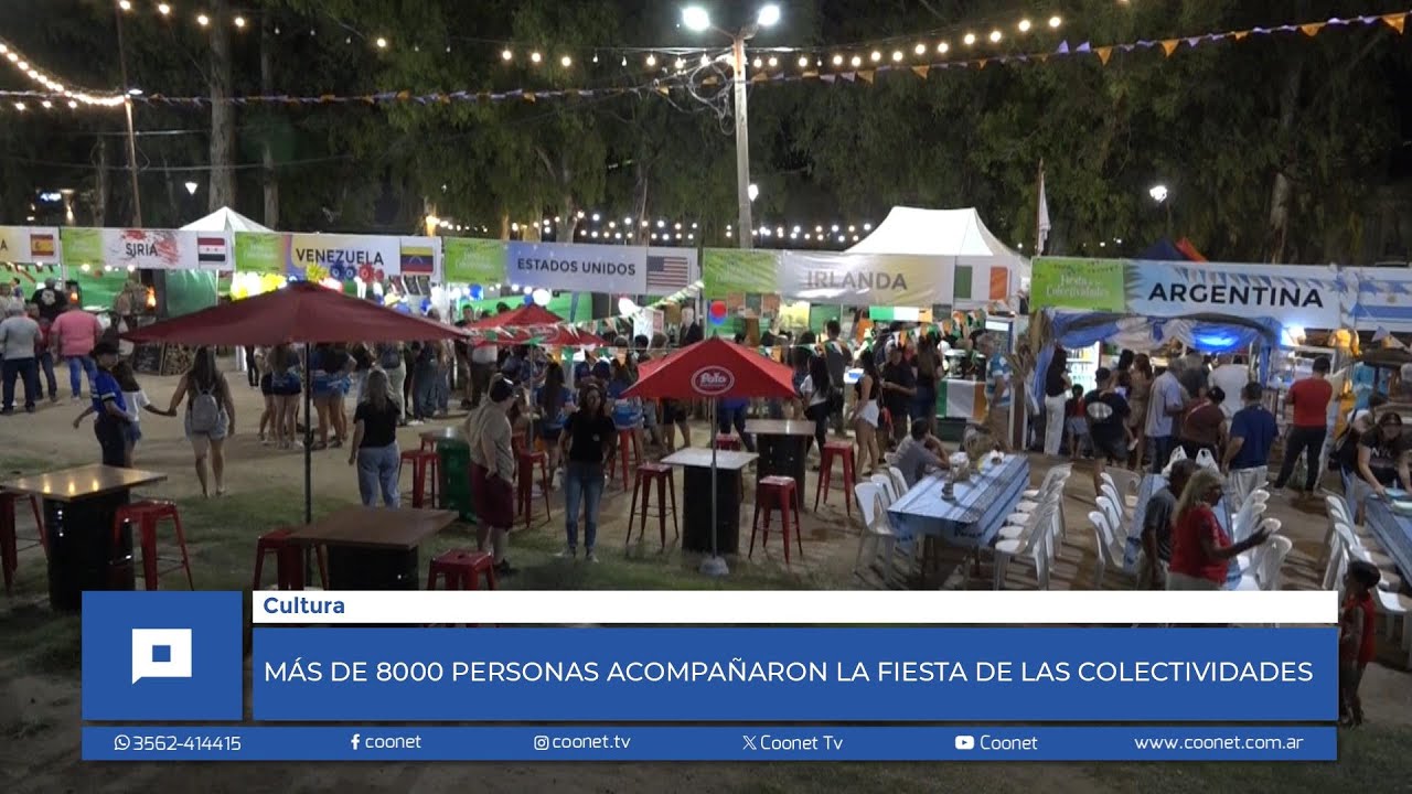 Más de 8000 personas acompañaron la Fiesta de las Colectividades