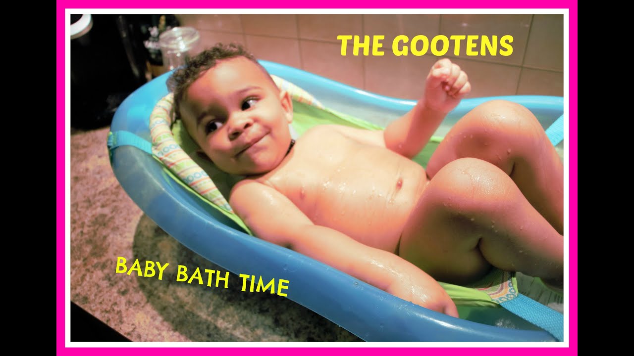 Baby bath time