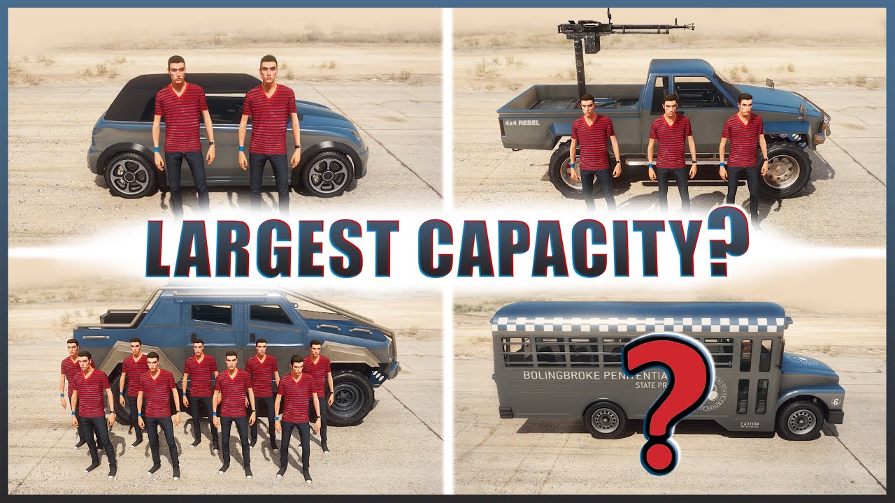 GTA V - Which vehicle can Carry the most People?