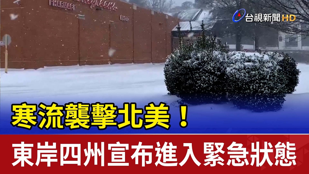 寒流襲擊北美！ 東岸四州宣布進入緊急狀態