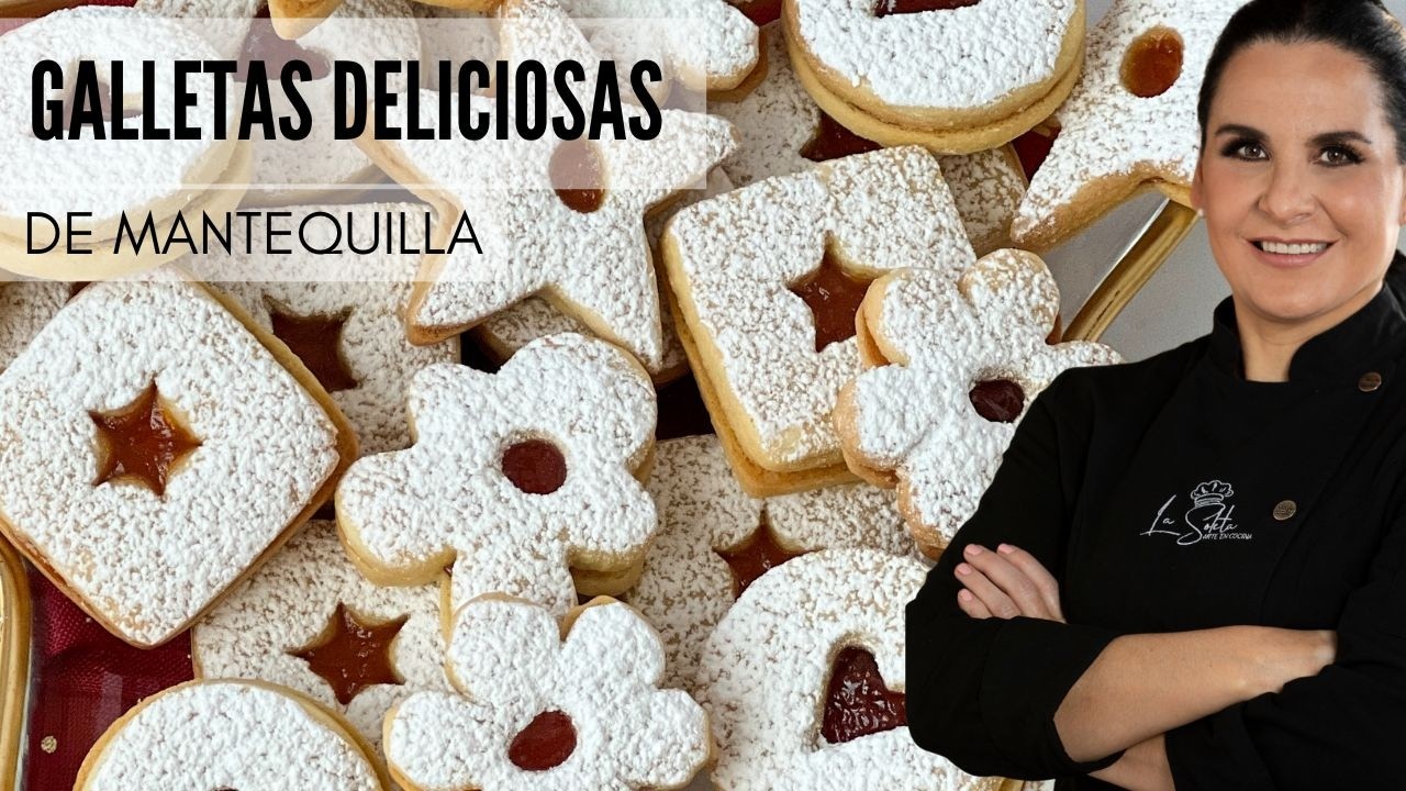 Las mejores GALLETAS NAVIDE&Ntilde;AS DE MANTEQUILLA que se deshacen en la boca