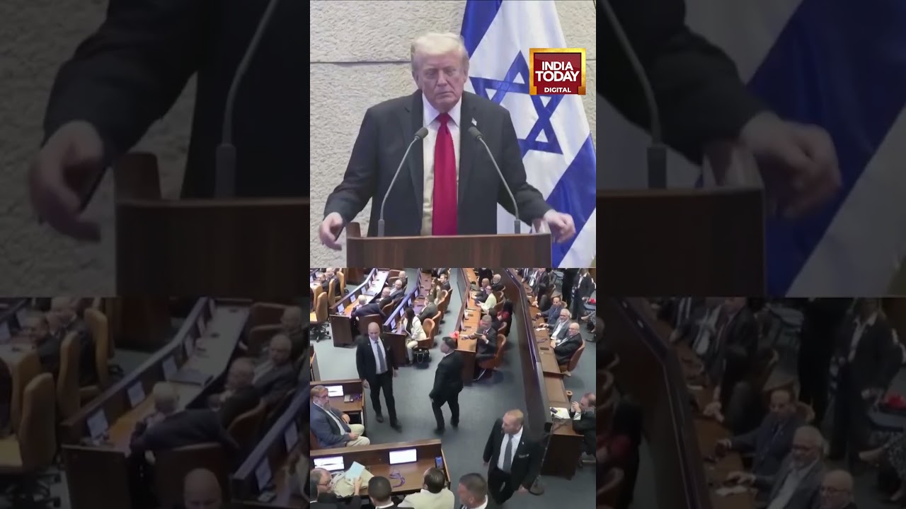 Donald Trump Heckled In Israeli Parliament During Gaza Truce Speech | Trump In Israel