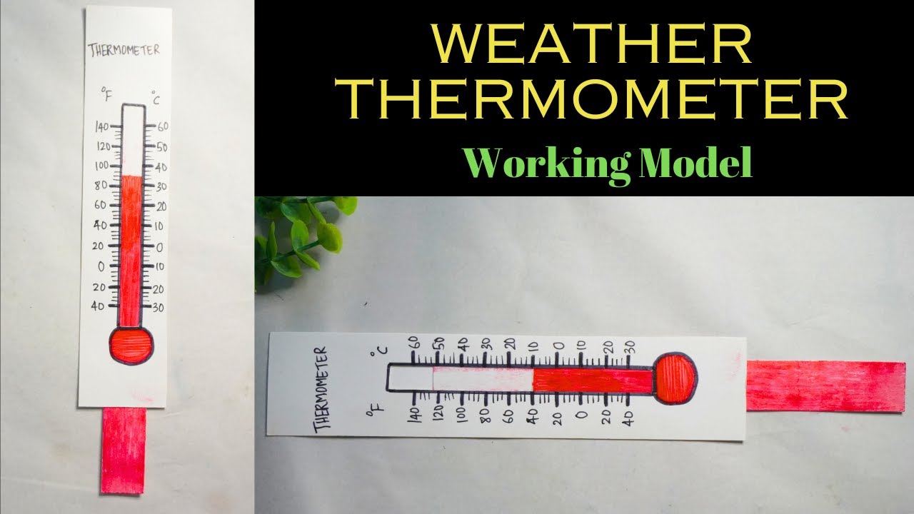 Weather Thermometer | School Project | Weather Thermometer Working Model | DIY Classroom Thermometer