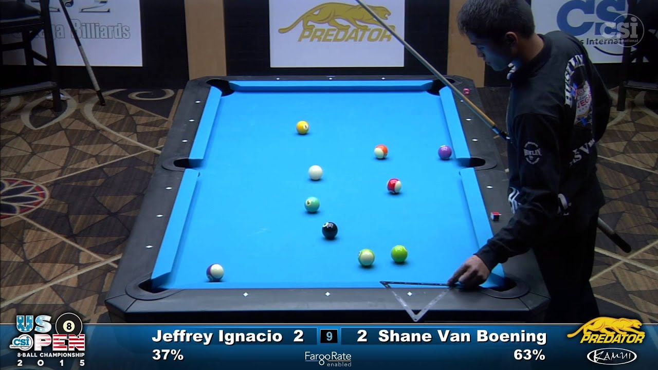 2015 US Open 8-Ball: Jeffrey Ignacio vs Shane Van Boening