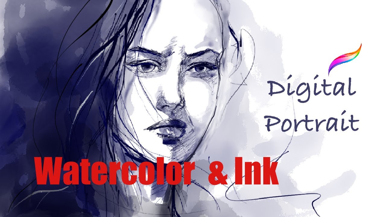 ​The Magic of Lines and Watercolor in Digital Art✨