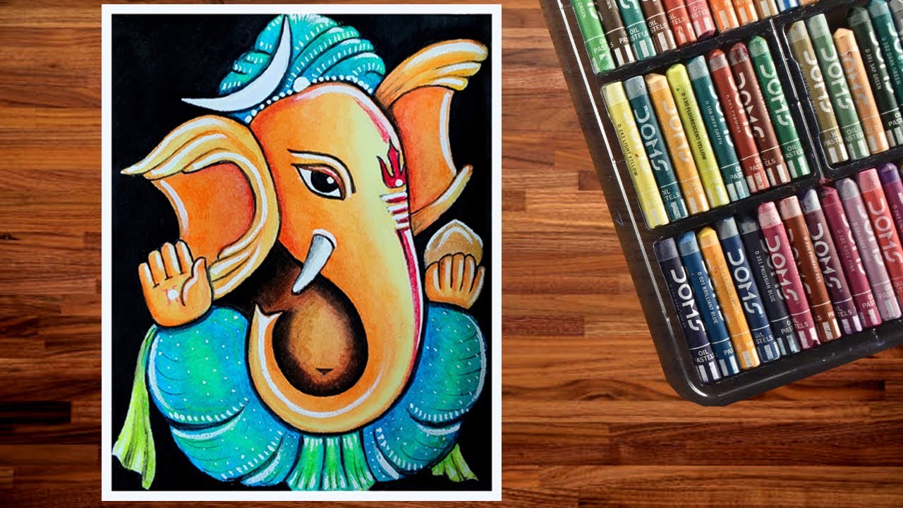 Ganpati Drawing Easy Step by Step | Ganesh Drawing Easy Step by Step with Colour #ganeshchaturthi