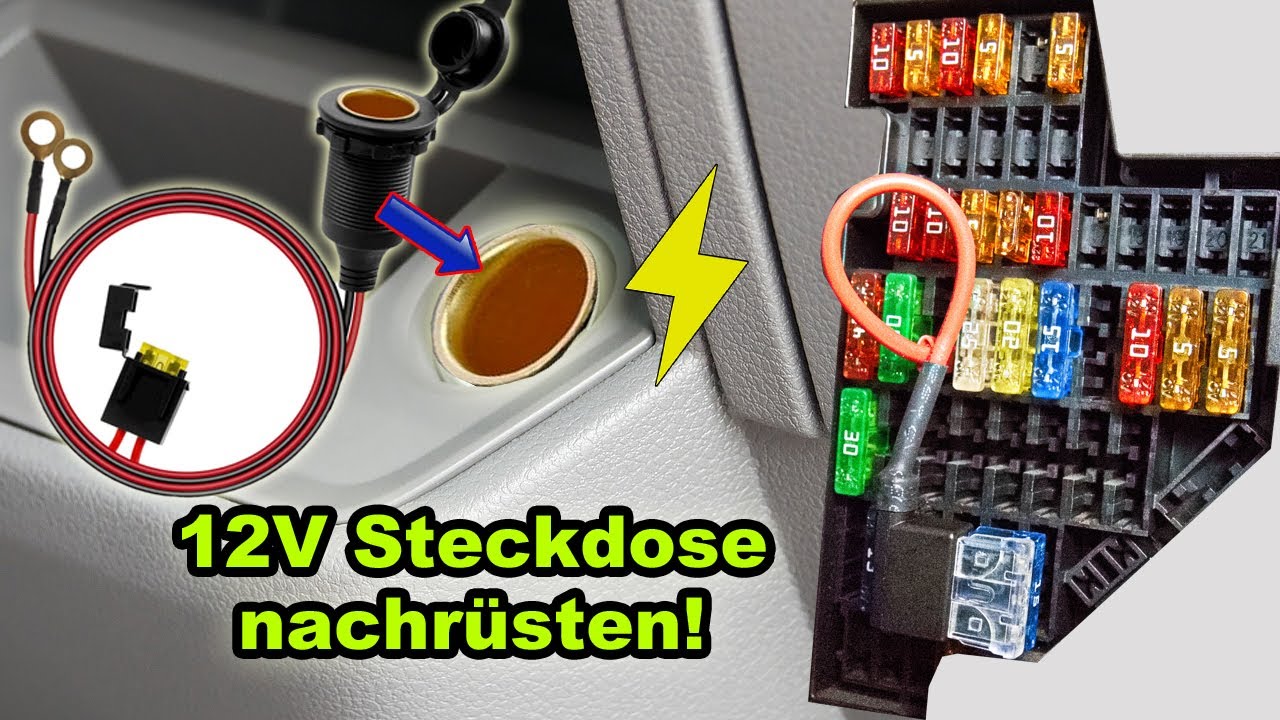 12V STECKDOSE IM FAHRZEUG NACHRÜSTEN! | TUTORIAL | FACTOREM